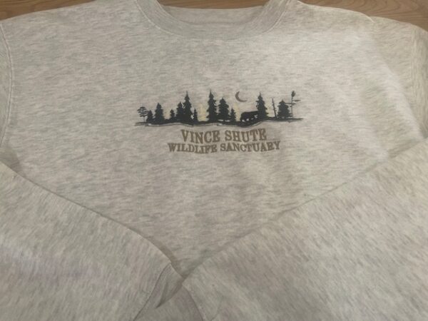 Embroidered Crew Neck Sweatshirt