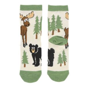 Kids Bear & Moose Hug Socks