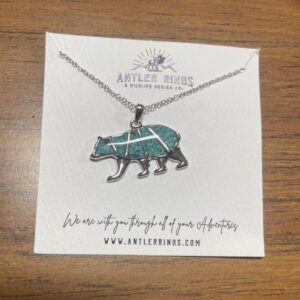 Turquoise Bear Necklace